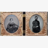 Double Cased Sixth plate Ambro's Sergeant Major and Wife - Image 2