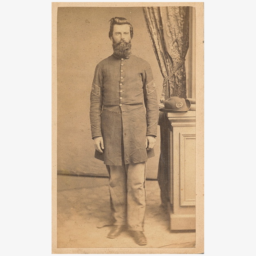 Rare Flag Bearer carte view Civil War Image Shop