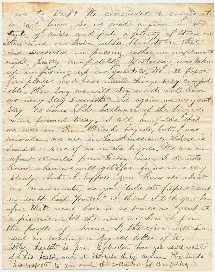 Charles Heath 6th Indiana Volunteer Infantry Letter – Civil War Image Shop