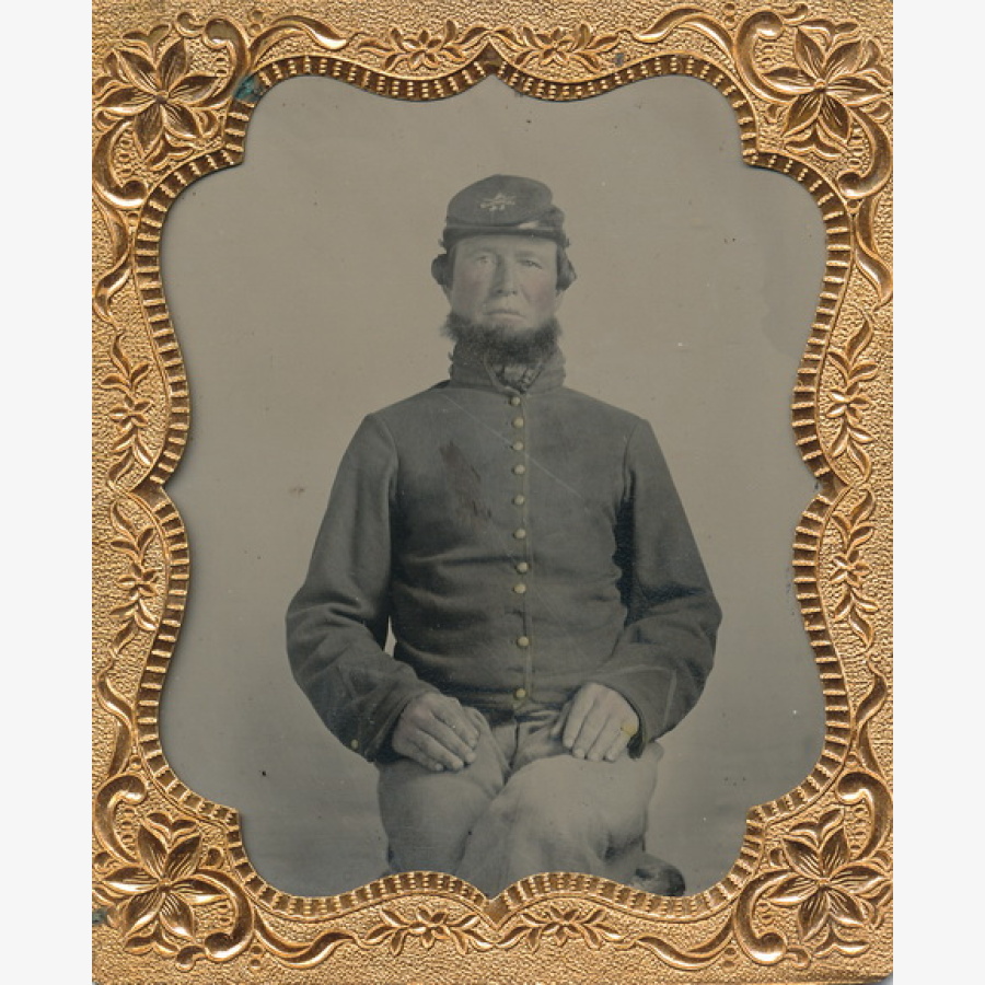 Unidentified 14th Cavalry Melainotype – Civil War Image Shop