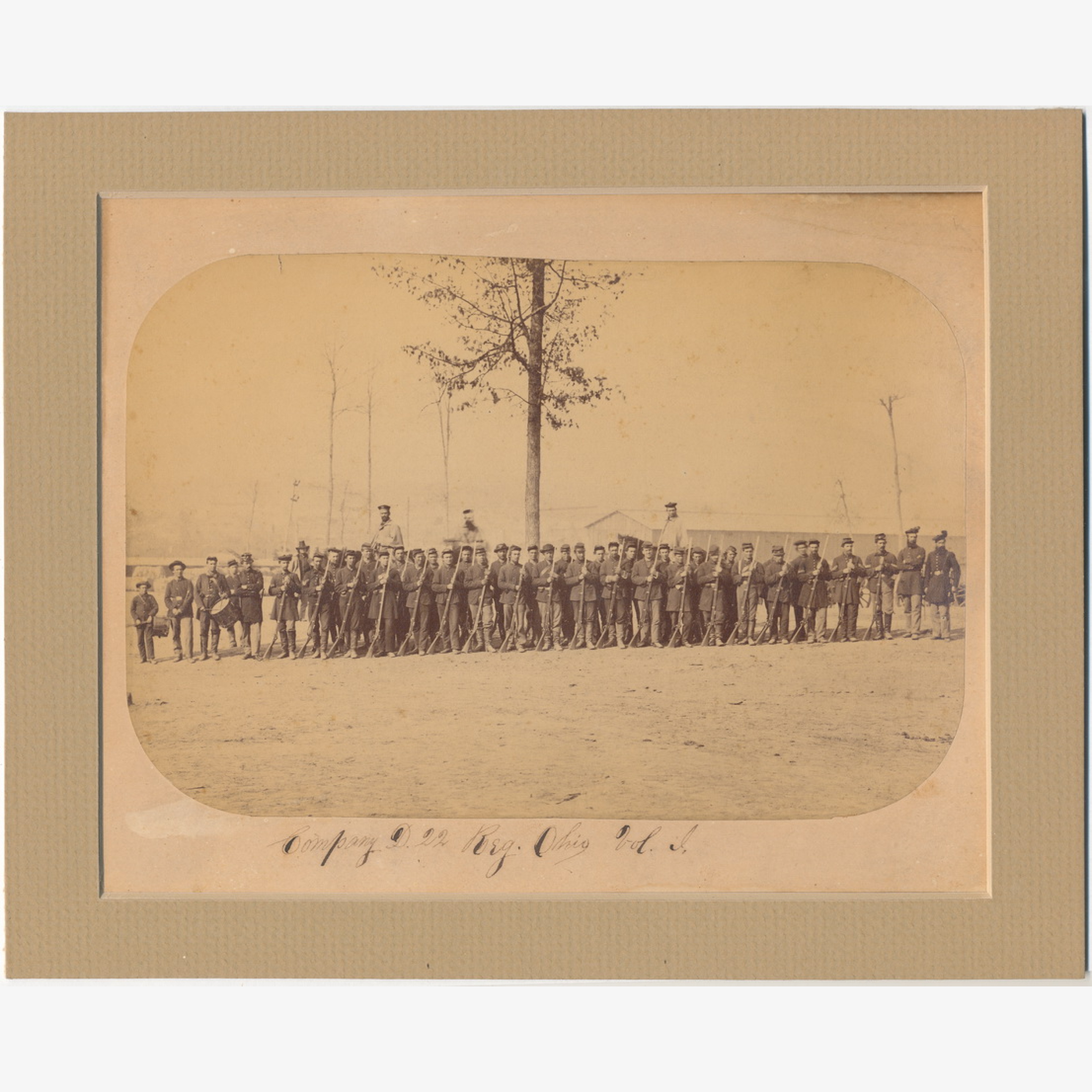 Outstanding 22nd Ohio Infantry Albumen