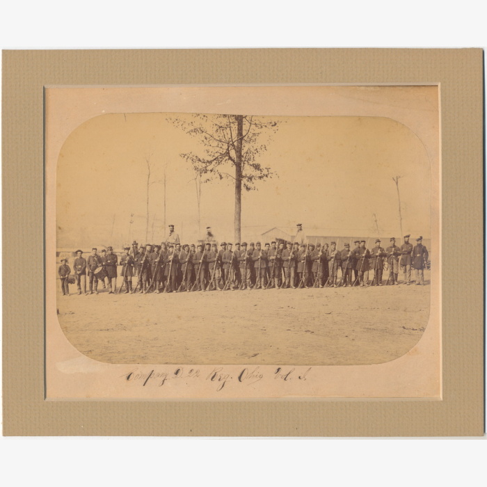 Outstanding 22nd Ohio Infantry Albumen