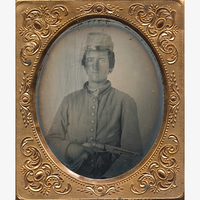 Double Armed Louisiana Cavalryman
