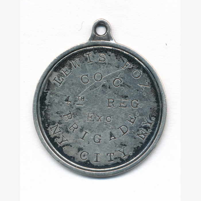 Magnificent ID Medallion Private Lewis Fox 73rd New York Infantry