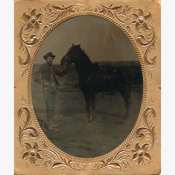 Federal Cavalryman And His Mount