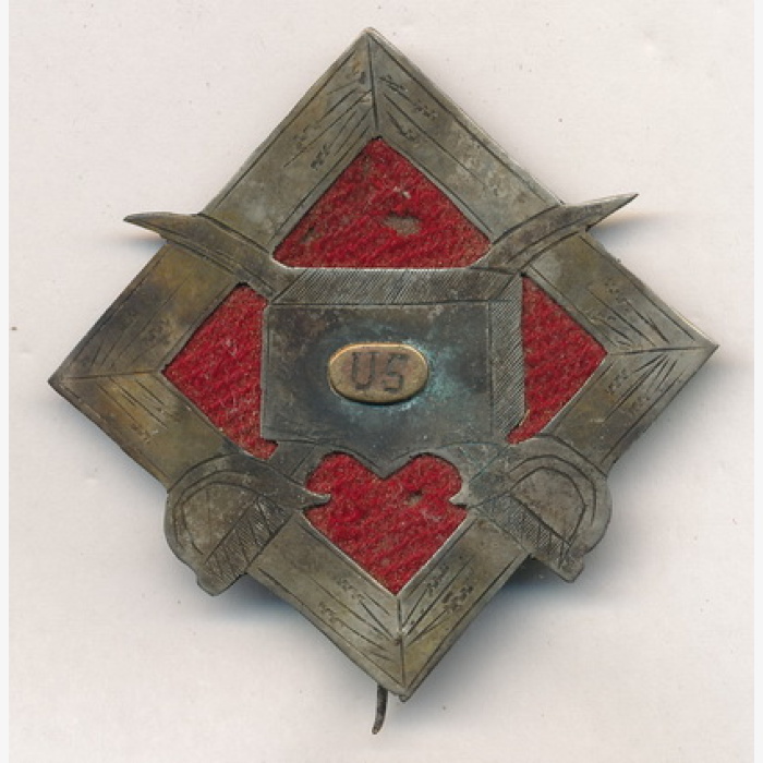 Silver Post-War Veterans 15th Corps Badge