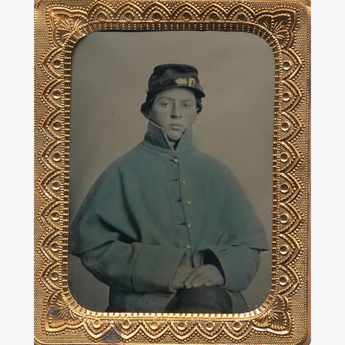 Boy Soldier in Greatcoat