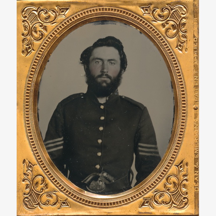 Armed Illinois Infantry Sergeant