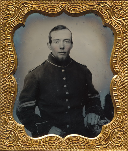 Federal Infantry Corporal Ruby Ambrotype