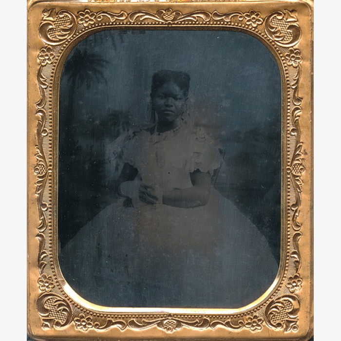 Exceptionally Rare African-American Woman at Beaufort