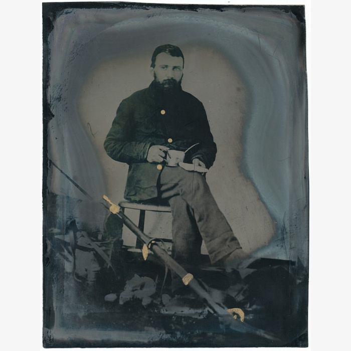 Exceptional Full Plate Federal Infantryman Tintype