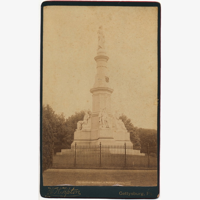 Gettysburg Soldier's National Monument Signed by Varina Davis