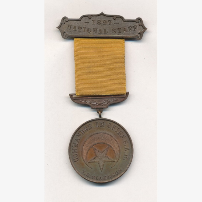 Personal Commander's Badge Belonging to Thaddeus S. Clarkson