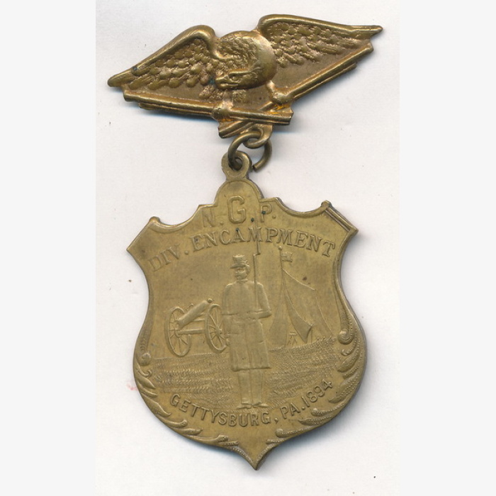 Pennsylvania National Guard Gettysburg Reunion Medal