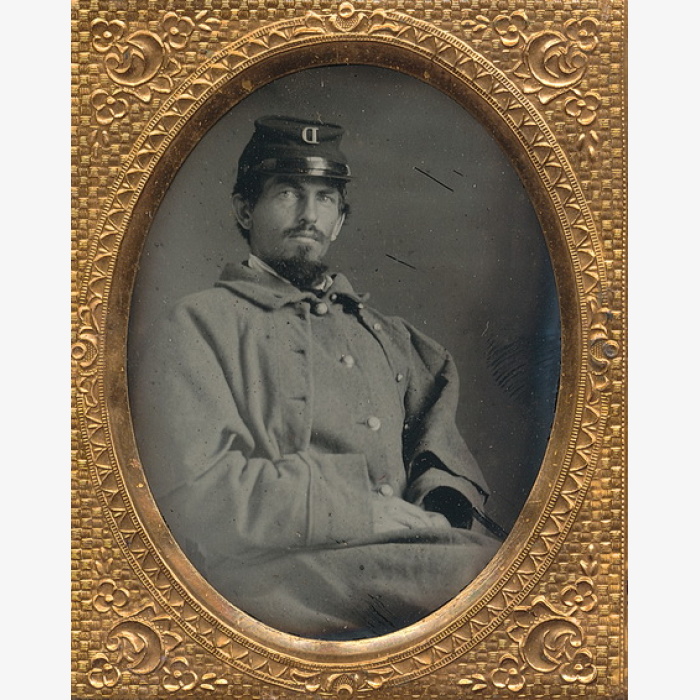 Misidentified Federal Infantryman Ambrotype