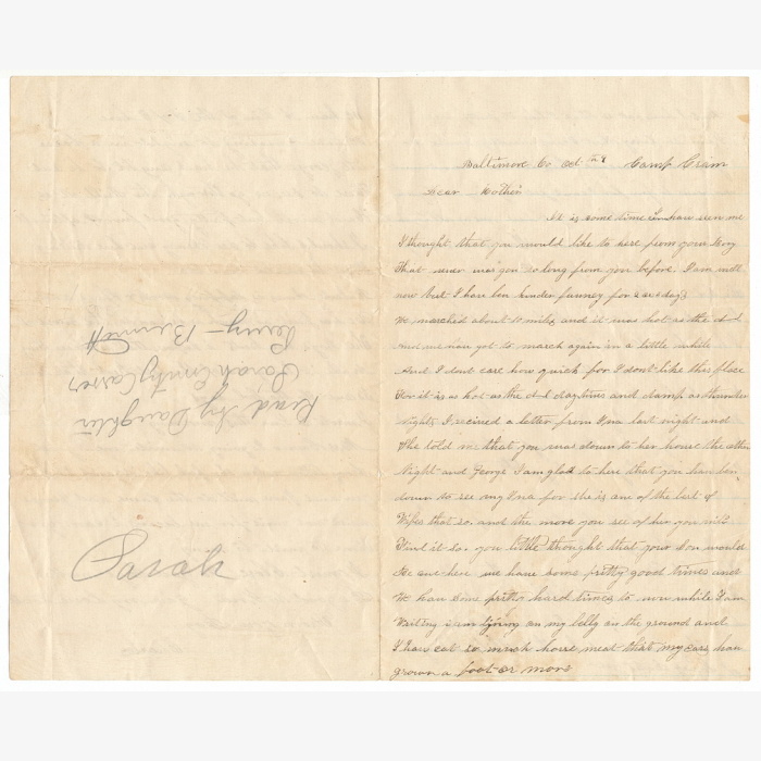War Date Civil War Letter
