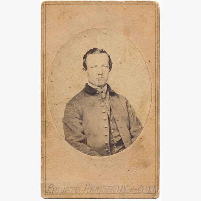 Private James Armstrong 24th Ohio Infantry at Lookout Mountain