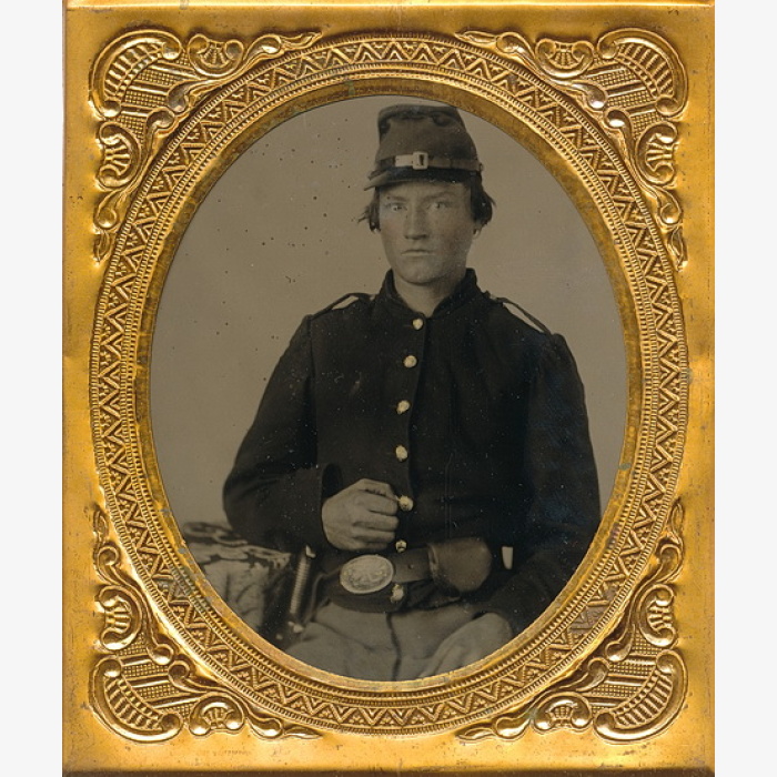 New Jersey Infantryman Melainotype