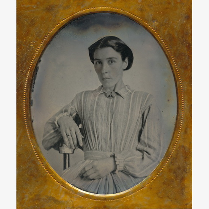 Picture in Picture Female Ambrotype
