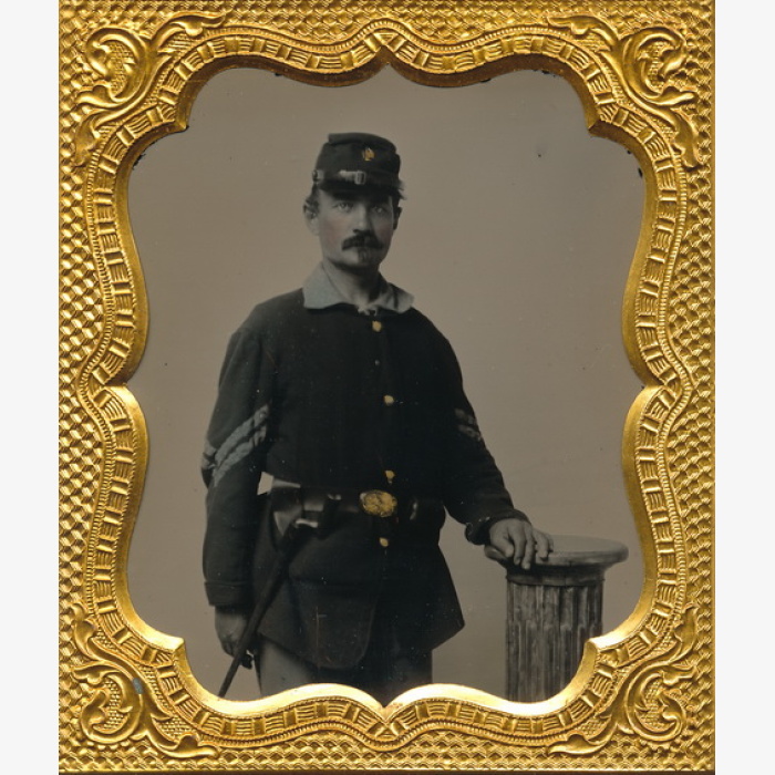 Near Pristine Federal NCO Ambrotype