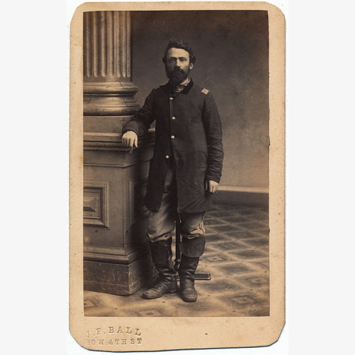 Unidentified Cavalry Officer by African-American Photographer J. P. Ball