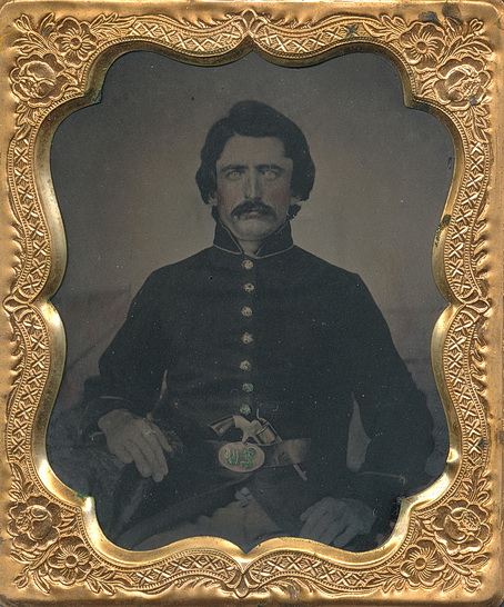 Federal Infantryman and a Moore Revolver