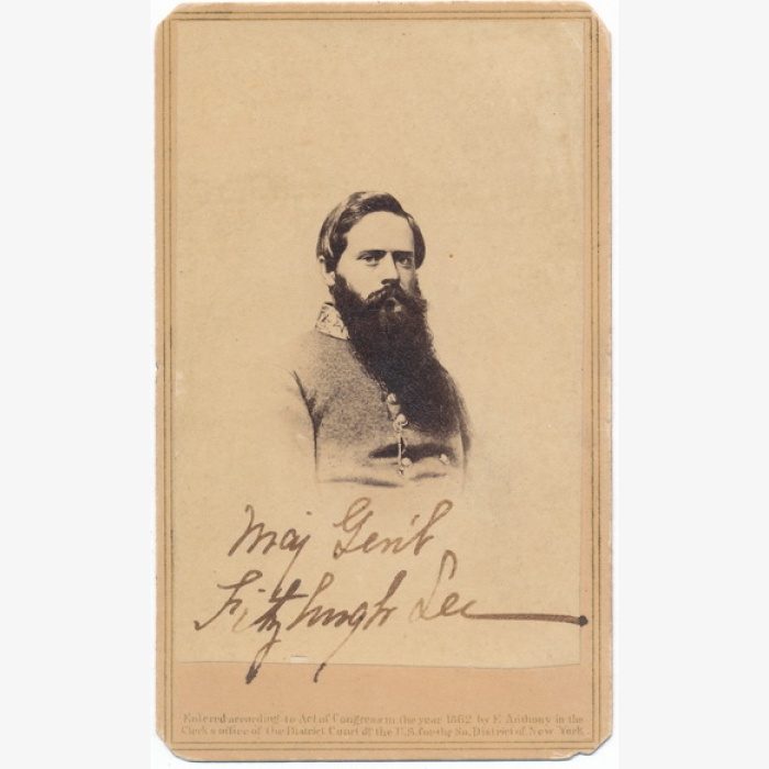 Possible Signed General Fitzhugh Lee Carte View