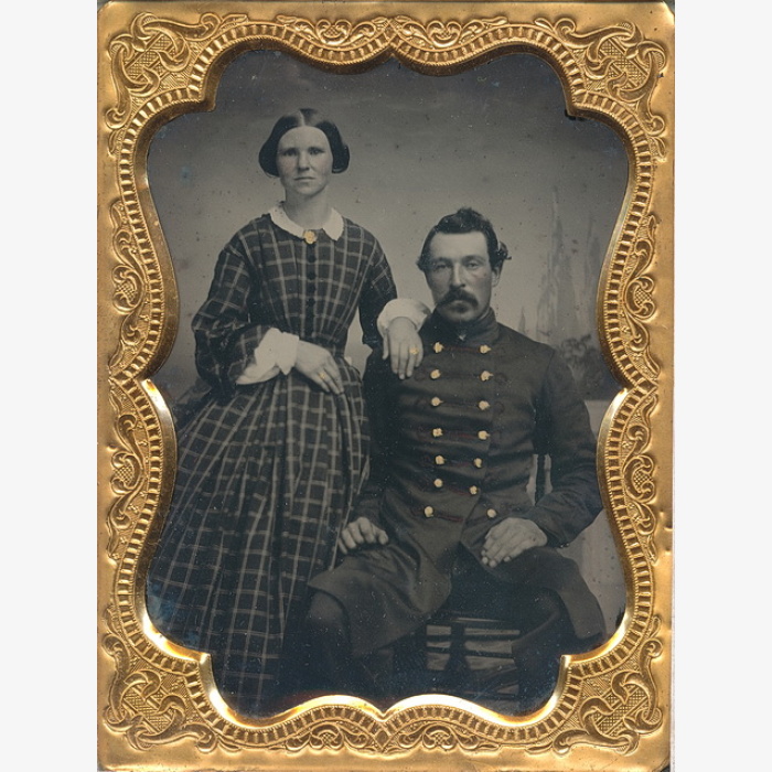 Possible Musician & Wife Quarter Plate
