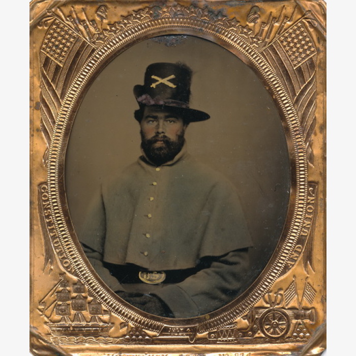 Federal Cavalryman in Winter Garb
