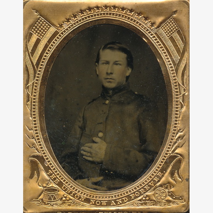 Unidentified Michigan Volunteer Ambrotype