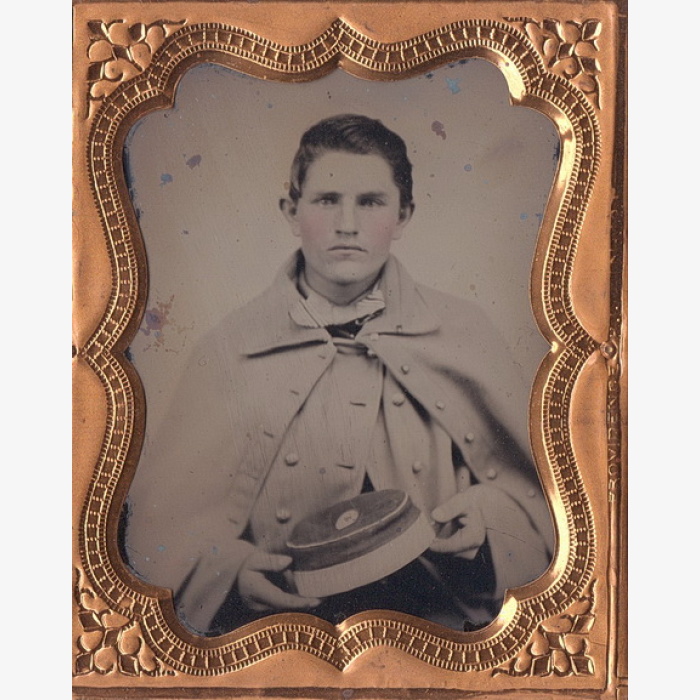 Cavalry Trooper With A Pill Box Cap